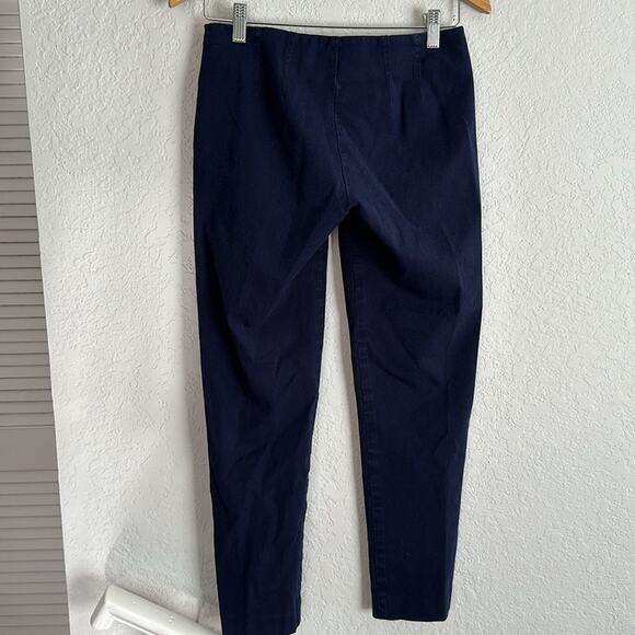 Lilly Pulitzer Navy Blue Hepburn Cigarette Pants Ankle Pullon Stretchy Casual - Picture 5 of 7